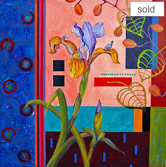 Composition with Blue Iris