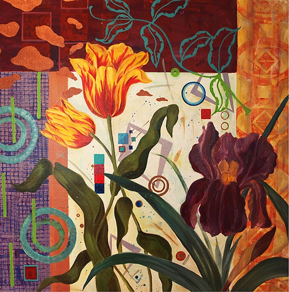 Composition with Two Tulips